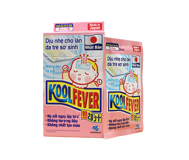 Miếng dán hạ sốt Koolfever dành cho trẻ sơ sinh 